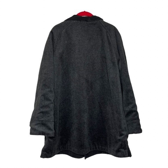 JONES New York Reversible Coat Jacket Black Charcoal Water Resistant Size XL NEW - Picture 8 of 14